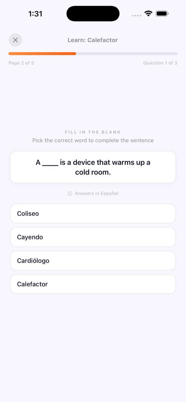 Fill-in-the-blank quiz